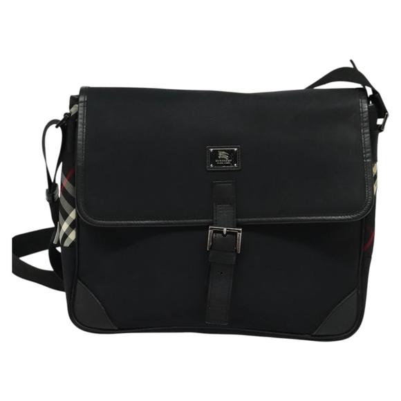 BURBERRY Black label Shoulder Bag Nylon Black Auth bs23895 - Picture 13 of 16